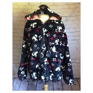 Disney Parks Vintage Minnie Faux Fur Jacket